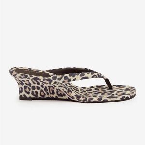 Reformation Amelia Thong Wedge Sandal Multi - Size 7